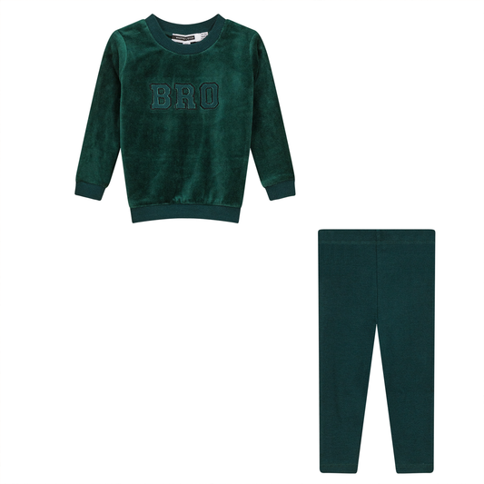 Bro Applique 2Pc Set Pine Green