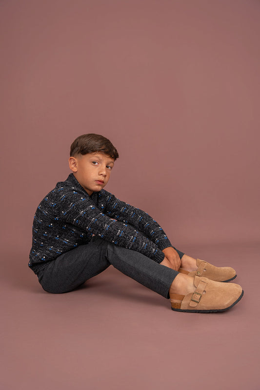 Textured Cable Knit Cardigan