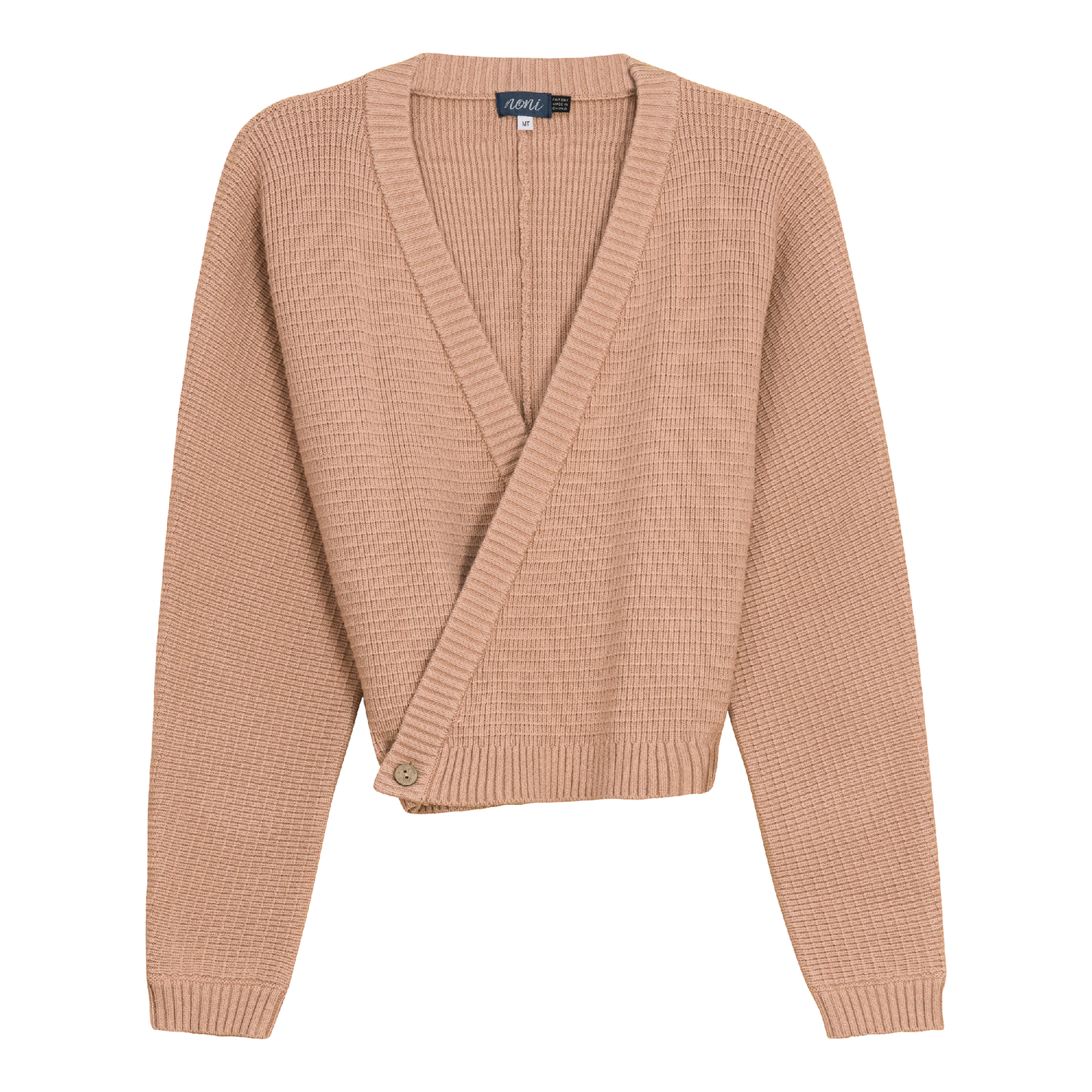 Knitted Wrap Sweater Maple Sugar