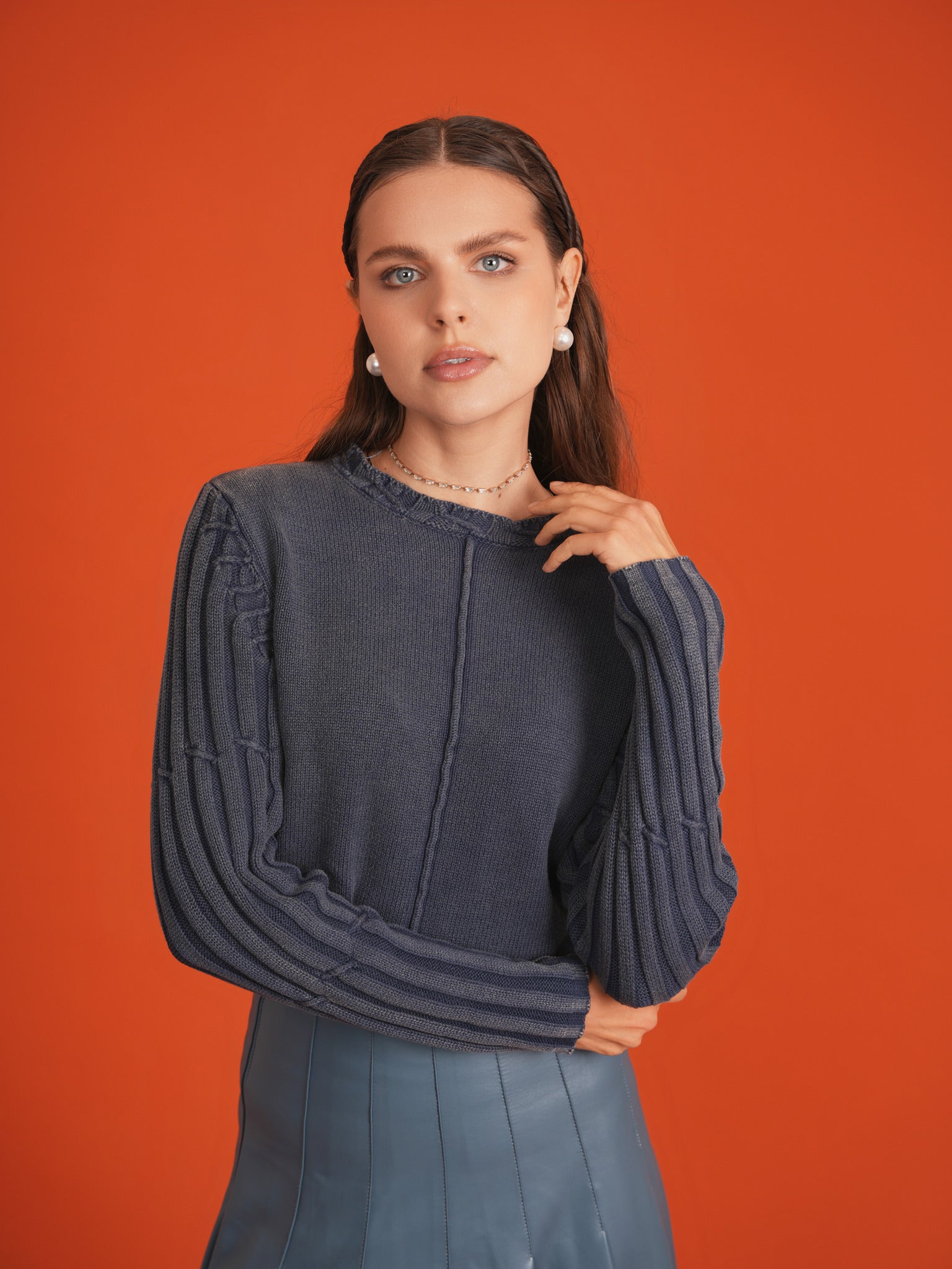 Knitted Distressed Sweater