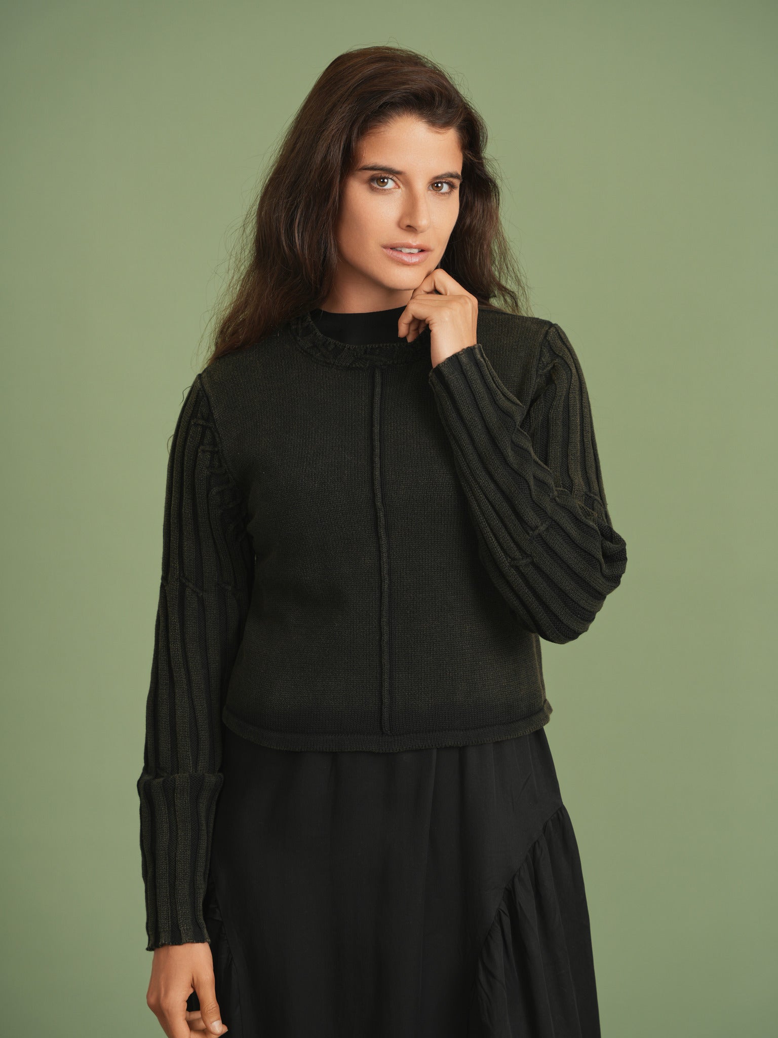 Knitted Distressed Sweater