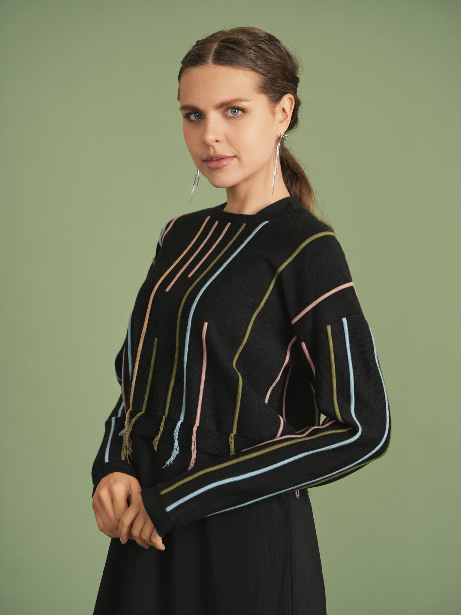 Knitted Crop Sweater