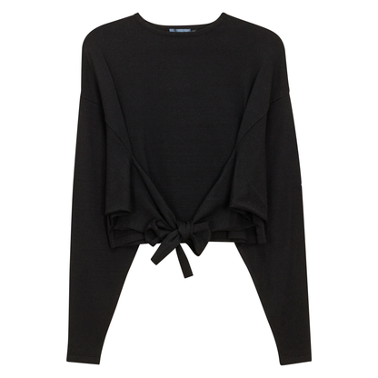 Knitted Crop Top Black