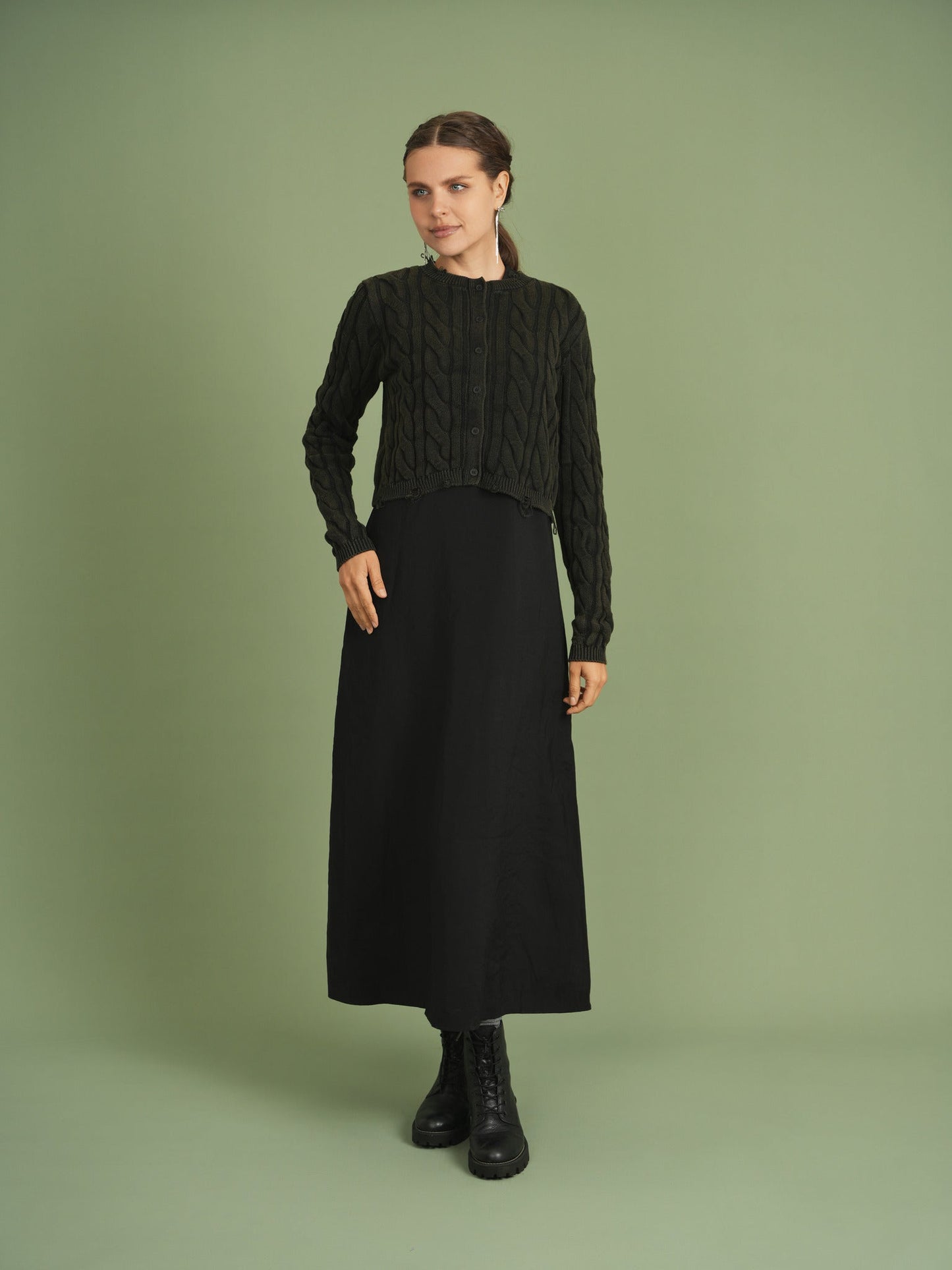 Distressed Knit Cardigan