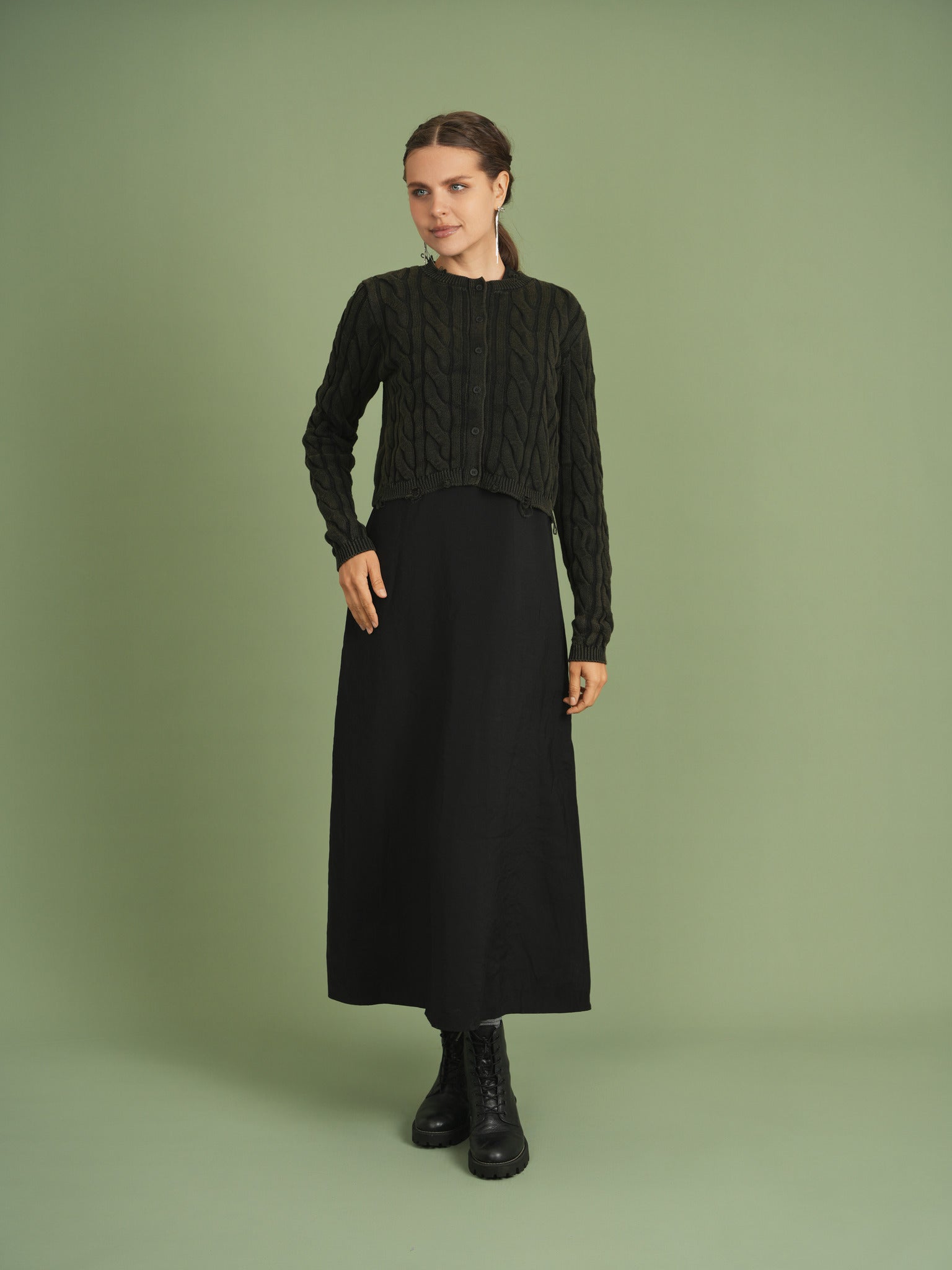 Distressed Knit Cardigan