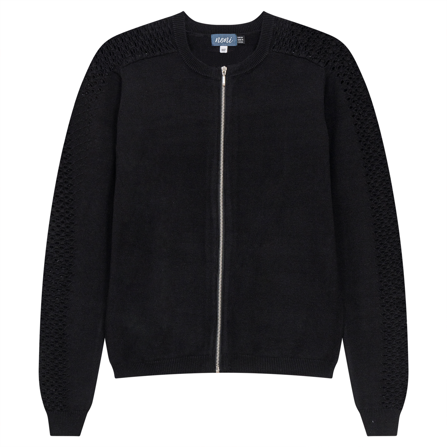 Knitted Bomber Jacket Black