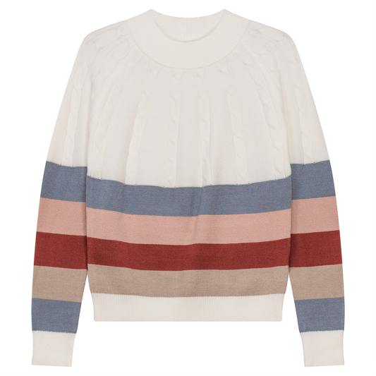 Multi Color Striped Sweater Multi