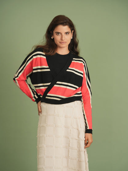 Woven Fringe Wrap Skirt