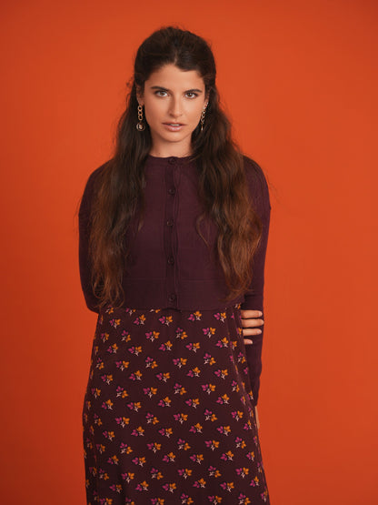 Crepe Jumper and Cardigan Set