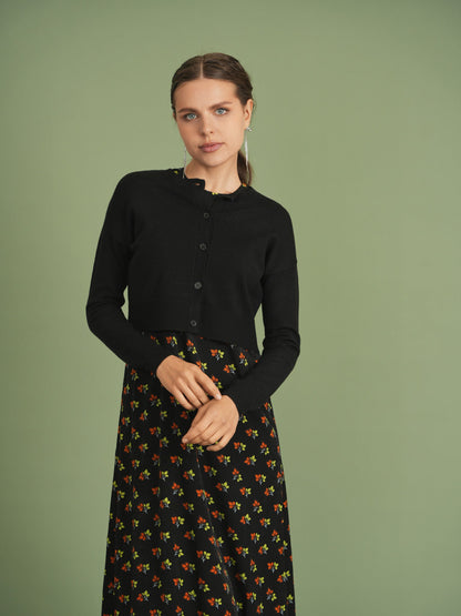 Crepe Jumper and Cardigan Set