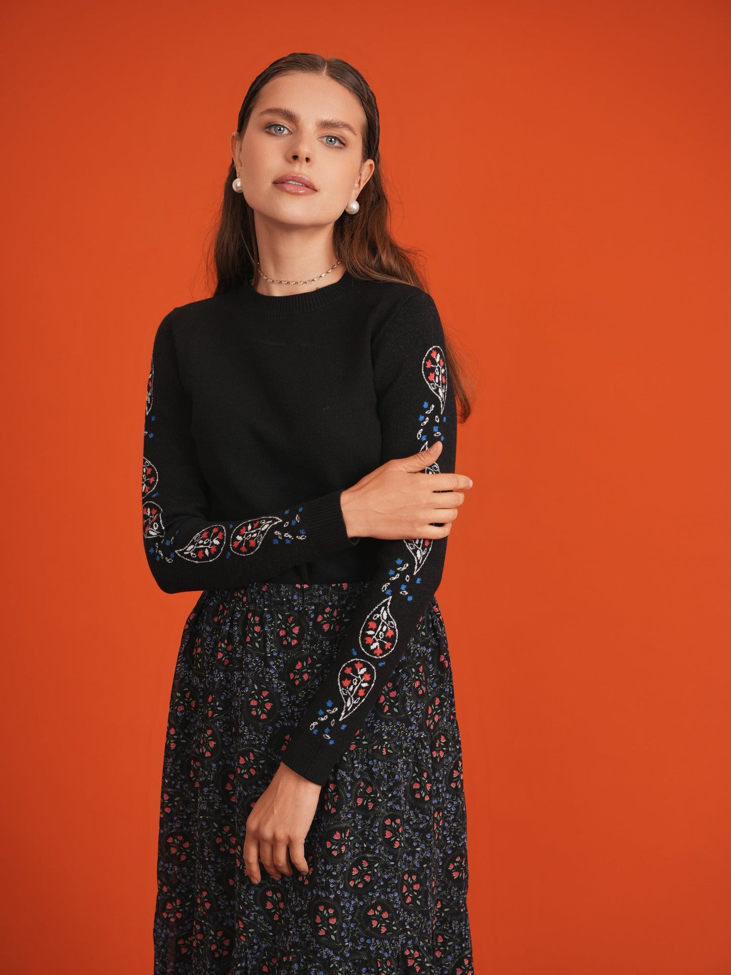 Tiered Floral Chiffon 2 Pc Set