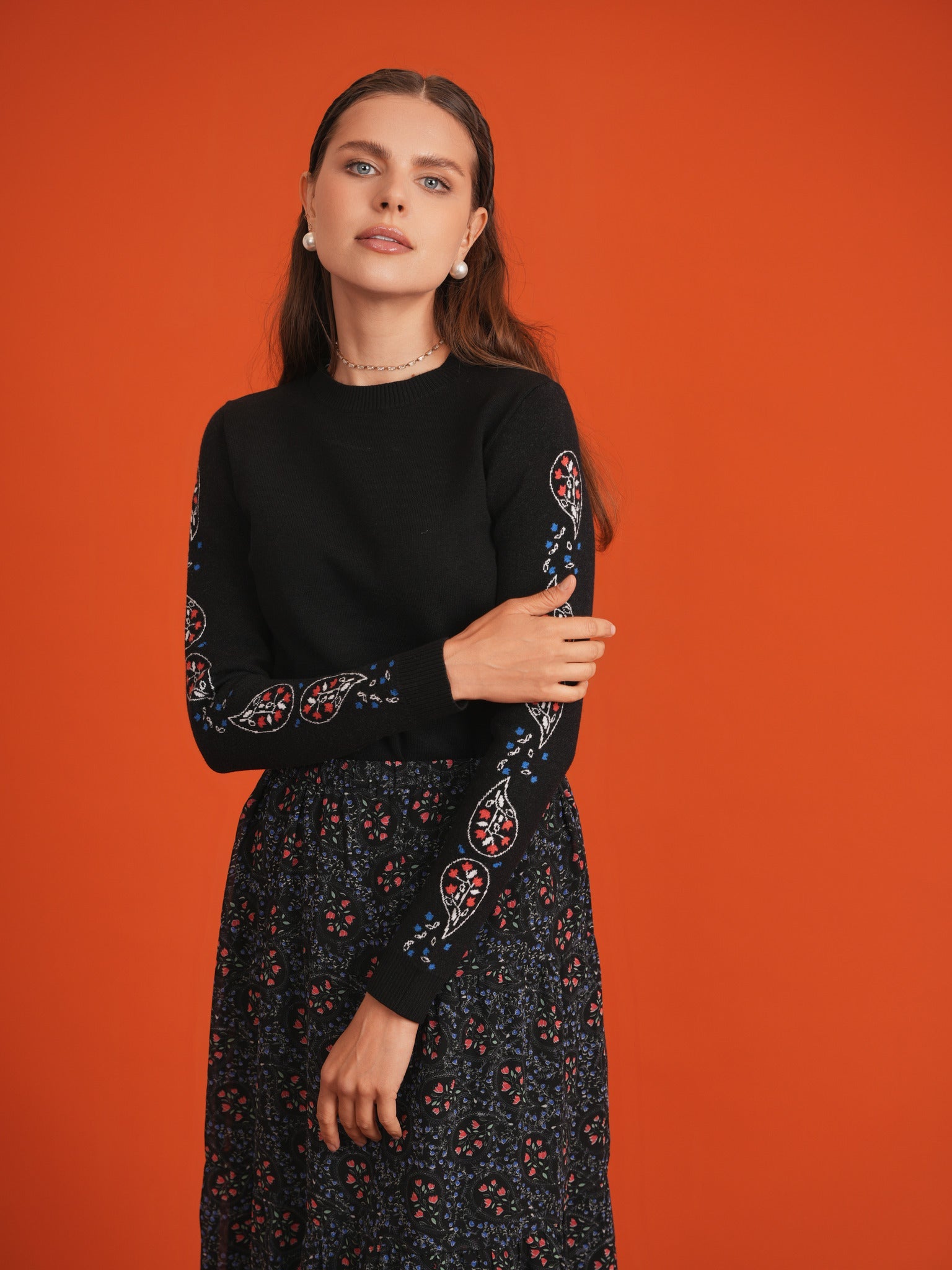 Tiered Floral Chiffon 2 Pc Set