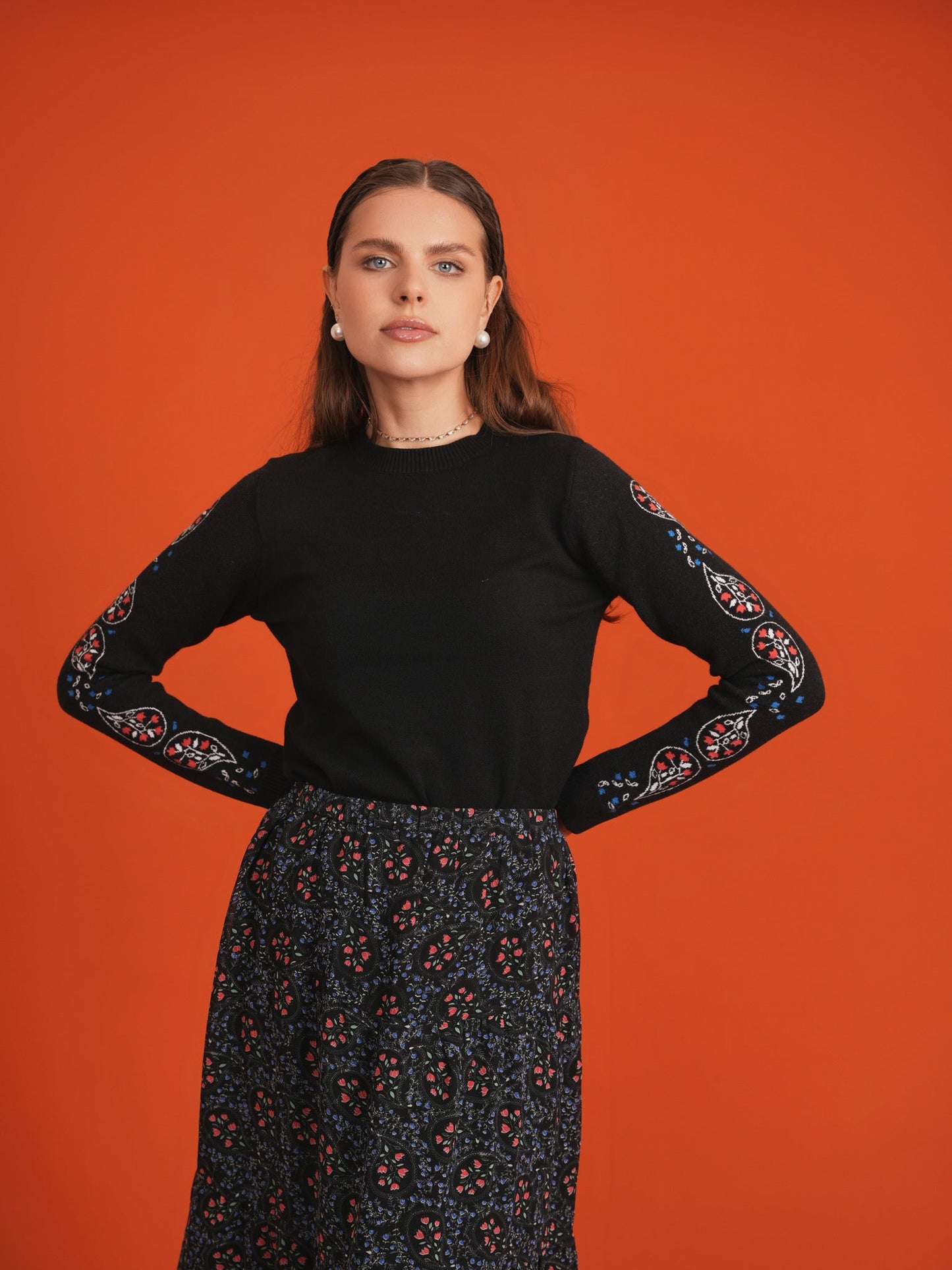 Tiered Floral Chiffon 2 Pc Set