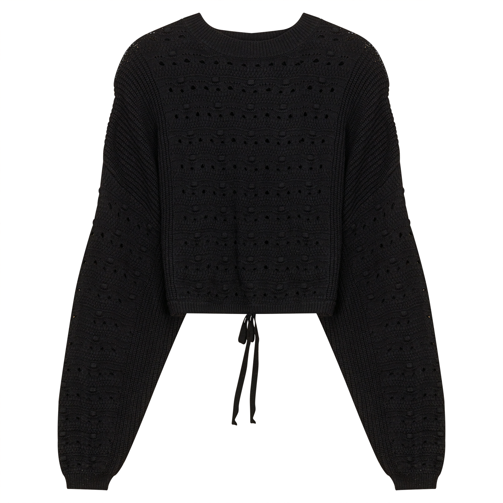 Chunky Loose Sweater Black
