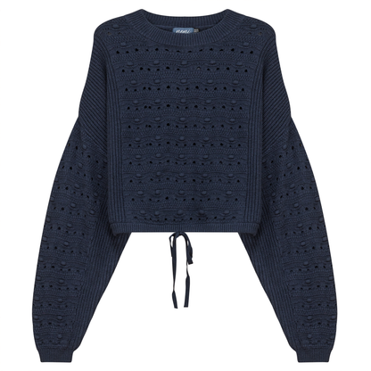 Chunky Loose Sweater Midnight Blue
