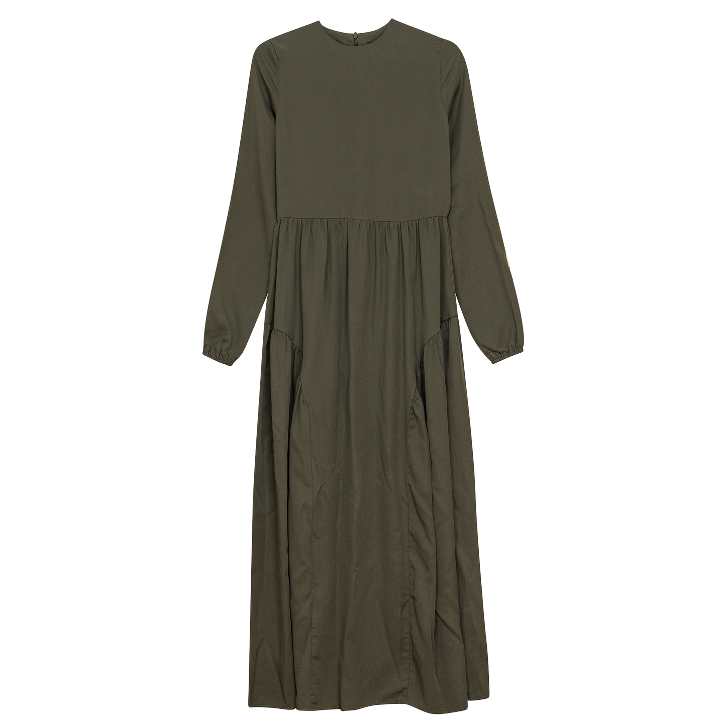 Midi Woven Dress Olive