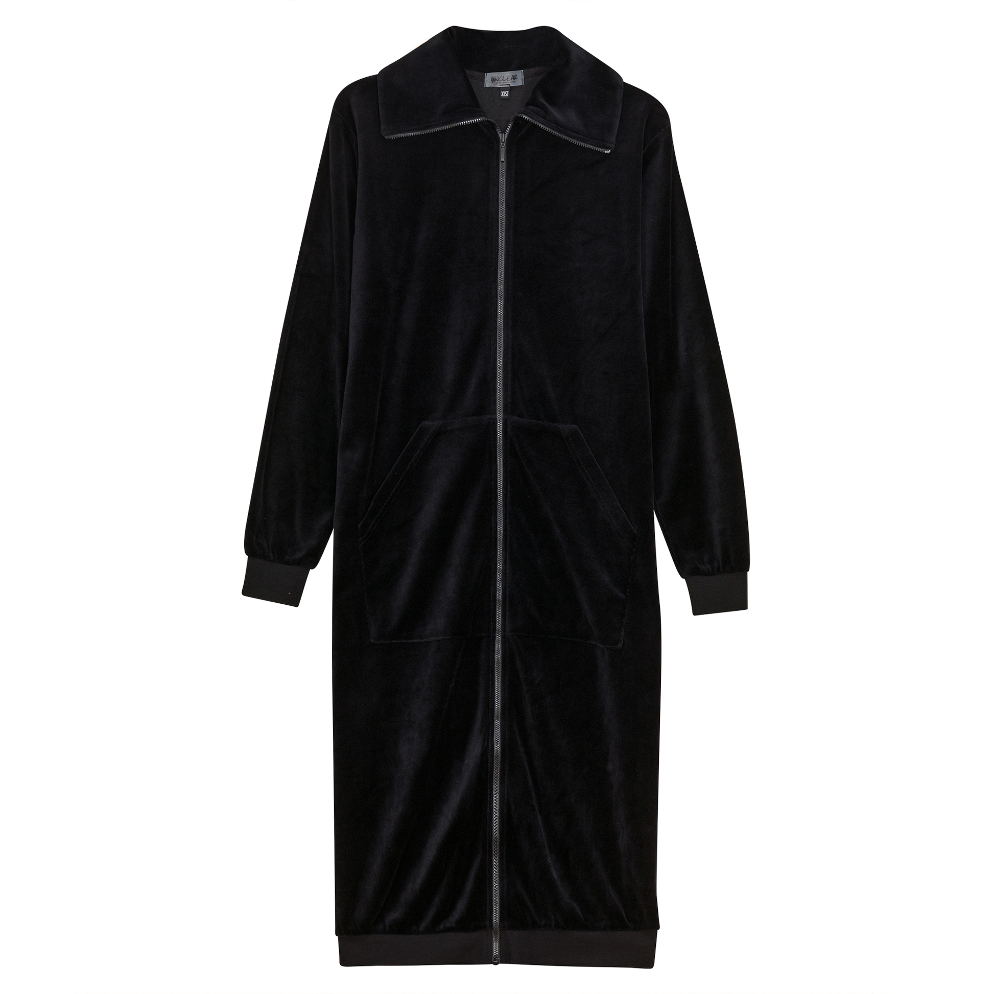 Cotton Velour Dress Black
