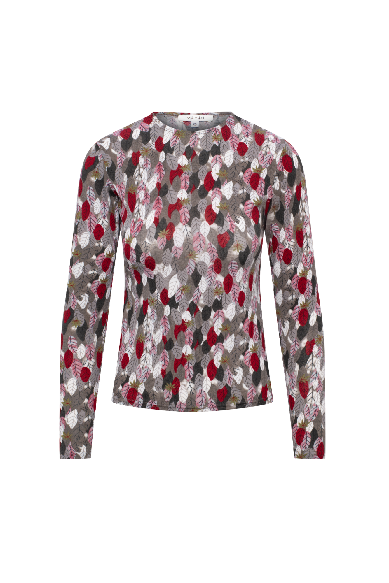 Printed Tee Grey Red