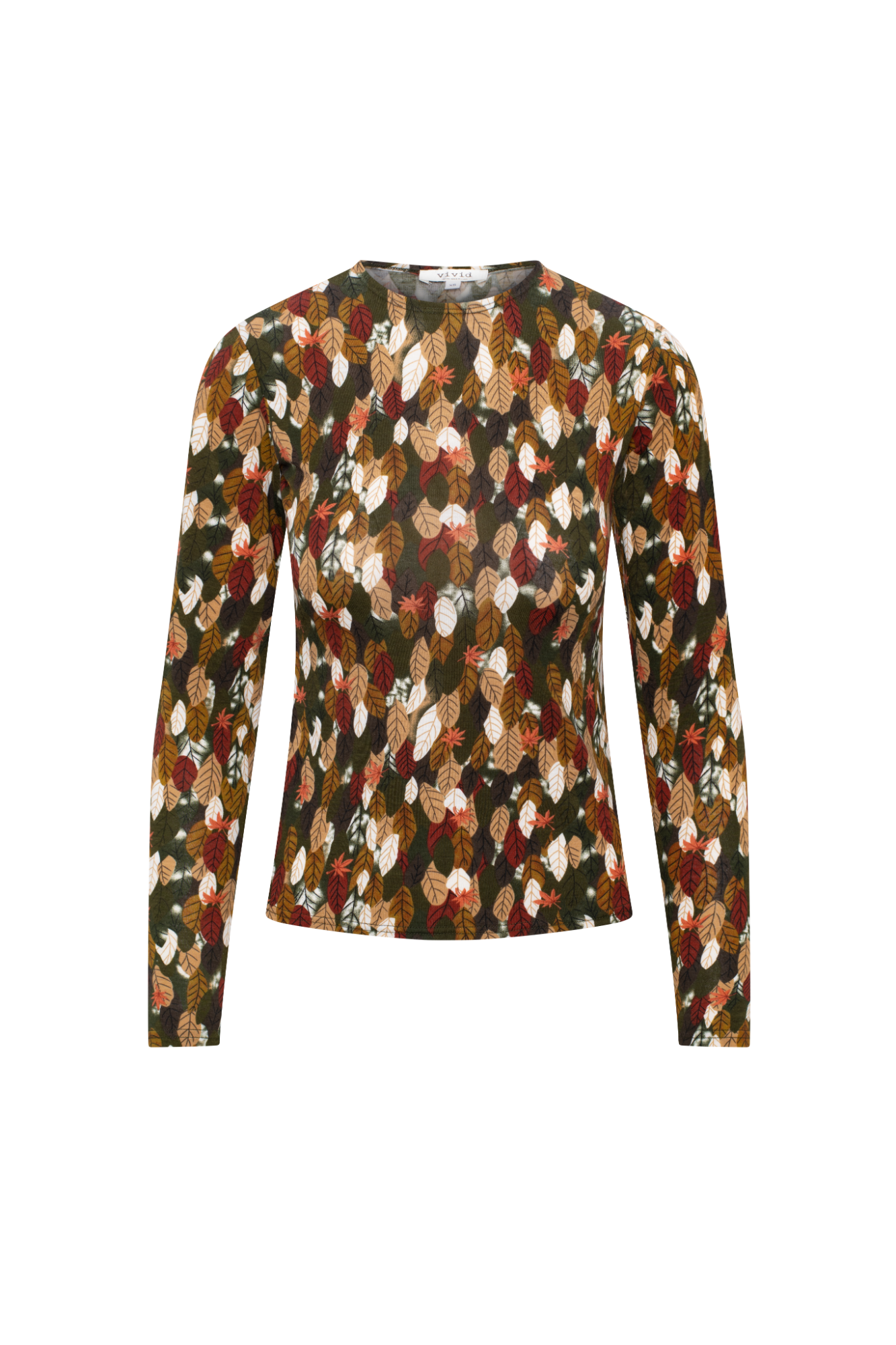 Printed Tee Olive Rust