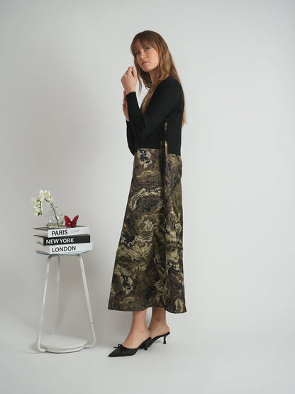 Cropped Double Tie Sweater