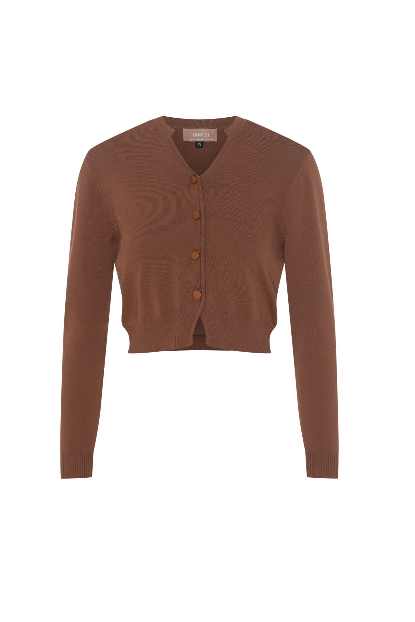 Cropped Open Knit Cardigan Birch