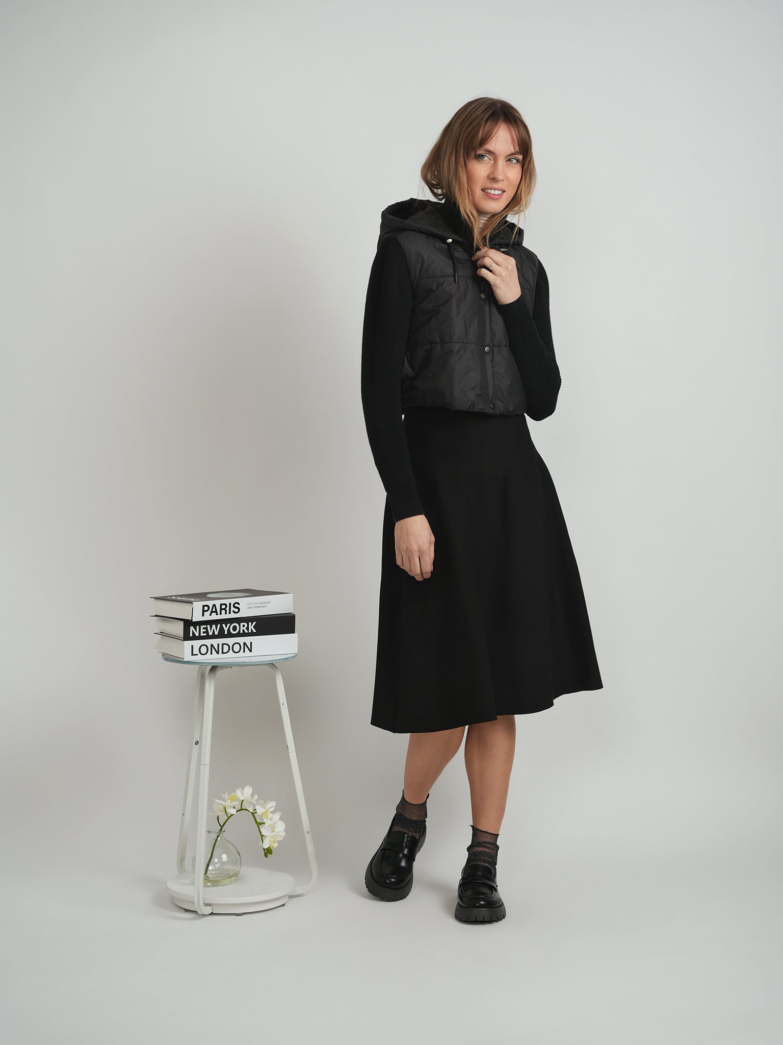 Quilted Sweater Combo Jacket