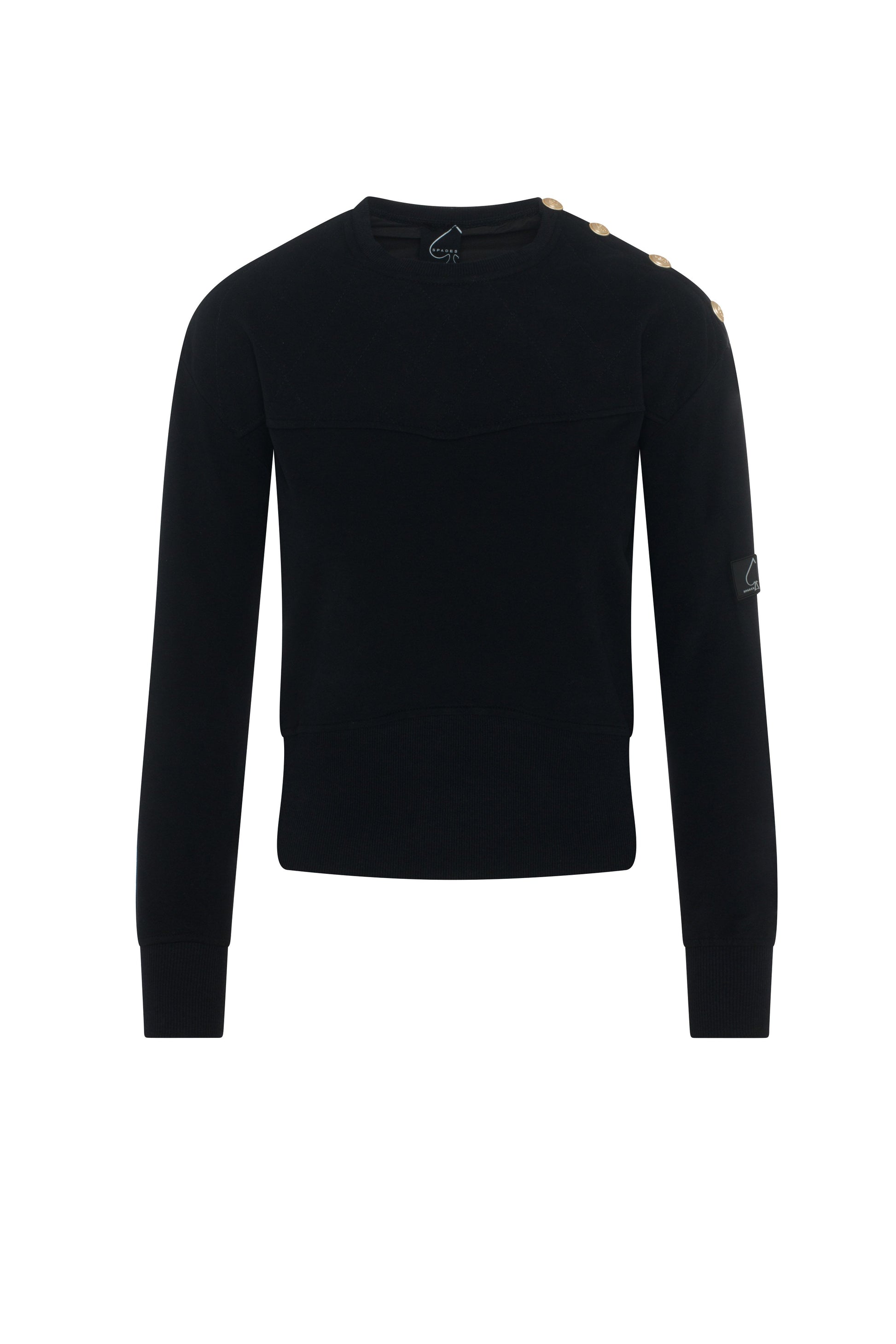 Sweatshirt Rib Combo Black