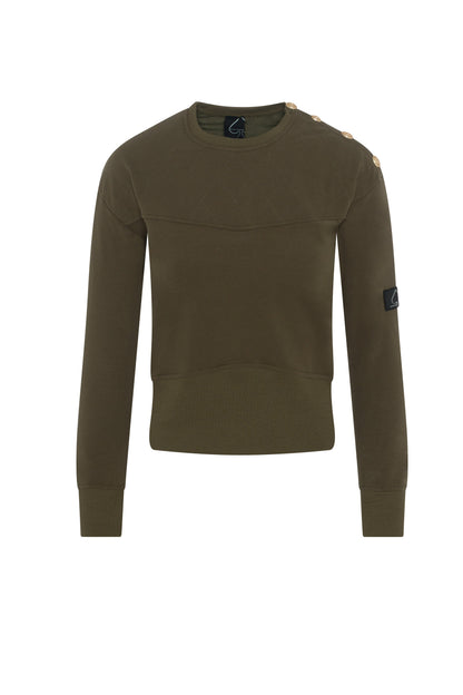 Sweatshirt Rib Combo Dark Olive