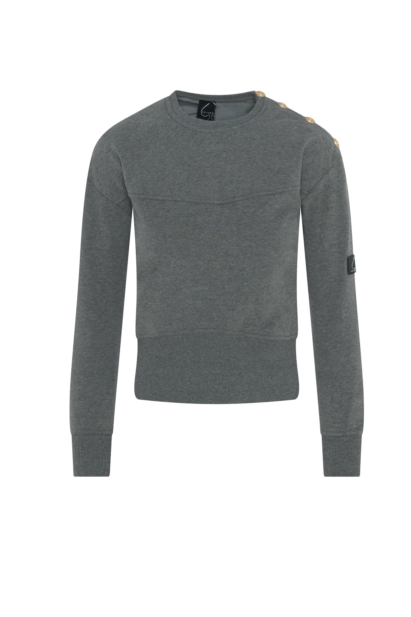 Sweatshirt Rib Combo Medium Grey Mix