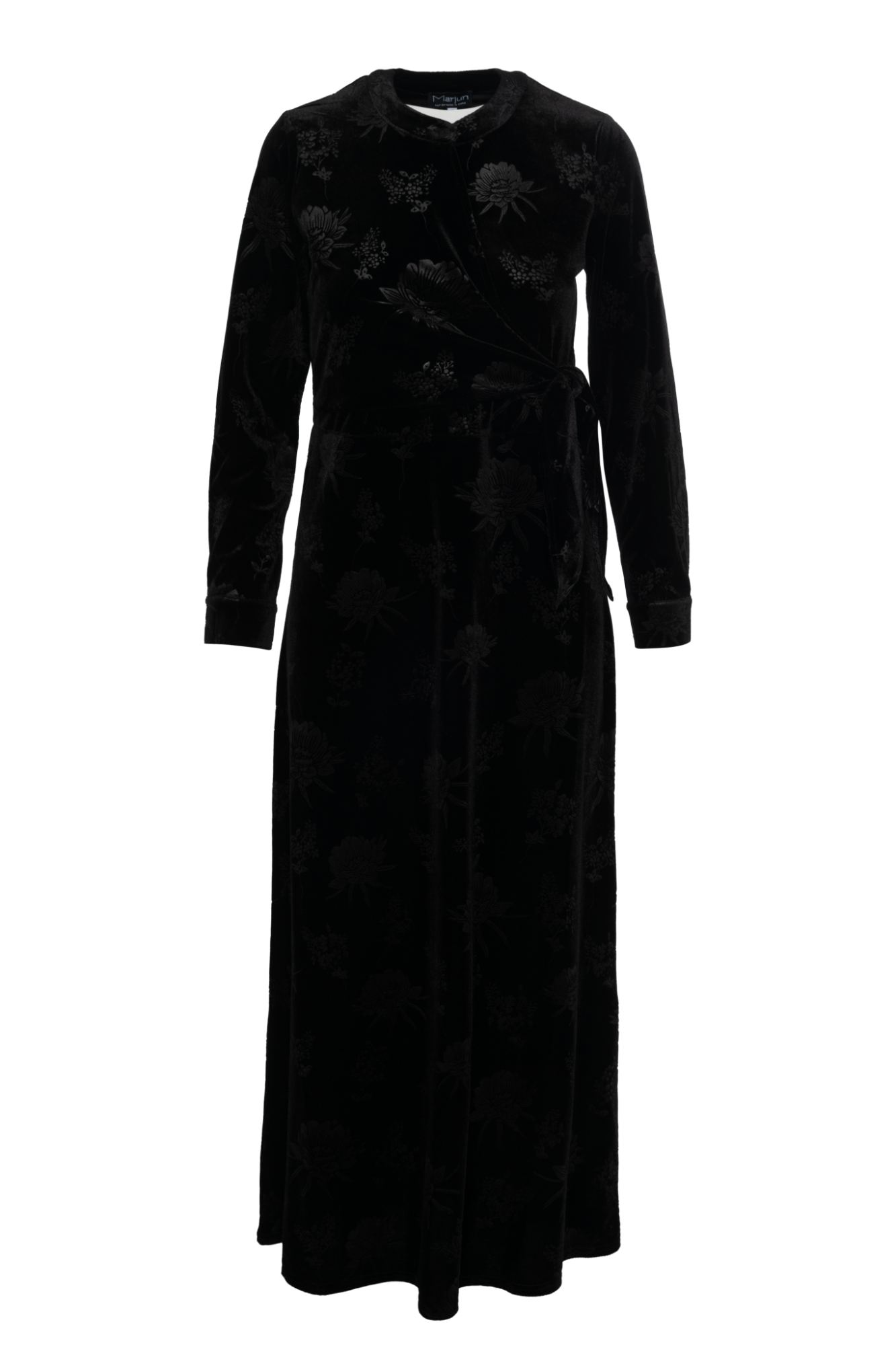 Velour Maxi Dress Black