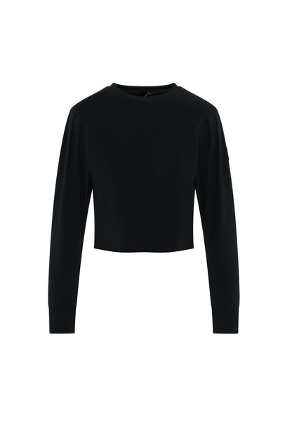 Vneck Sweatshirt Black