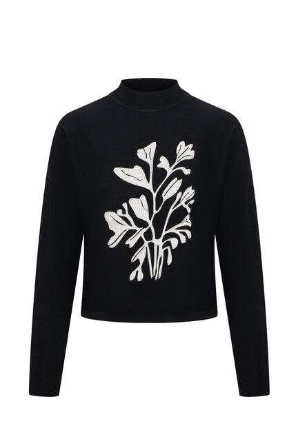 Dolman Sweater With Print