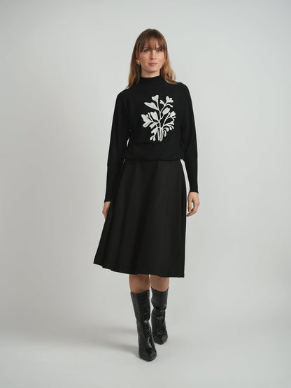 Dolman Sweater With Print