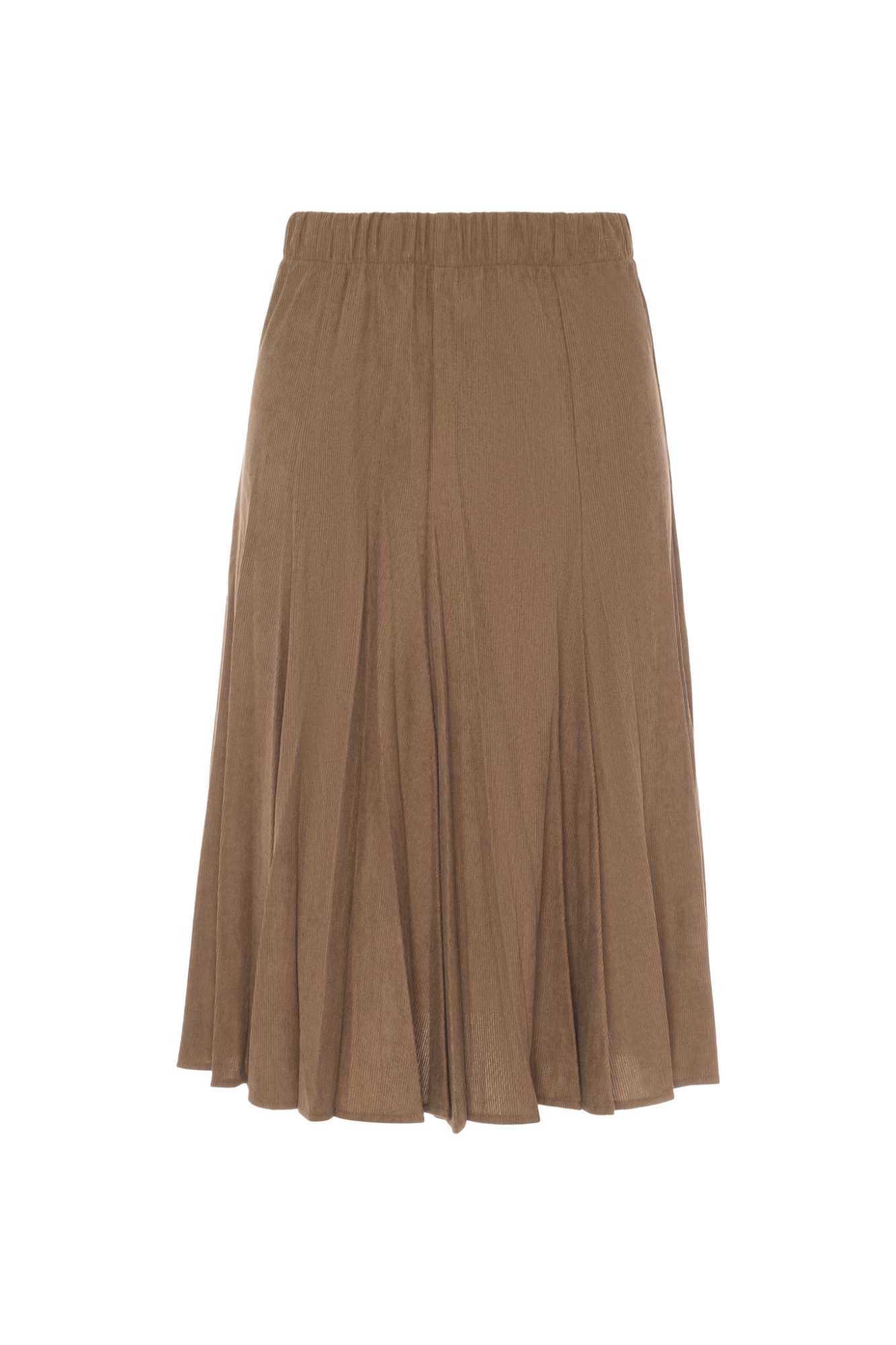 Corduroy Burst Pleated Skirt Mocha