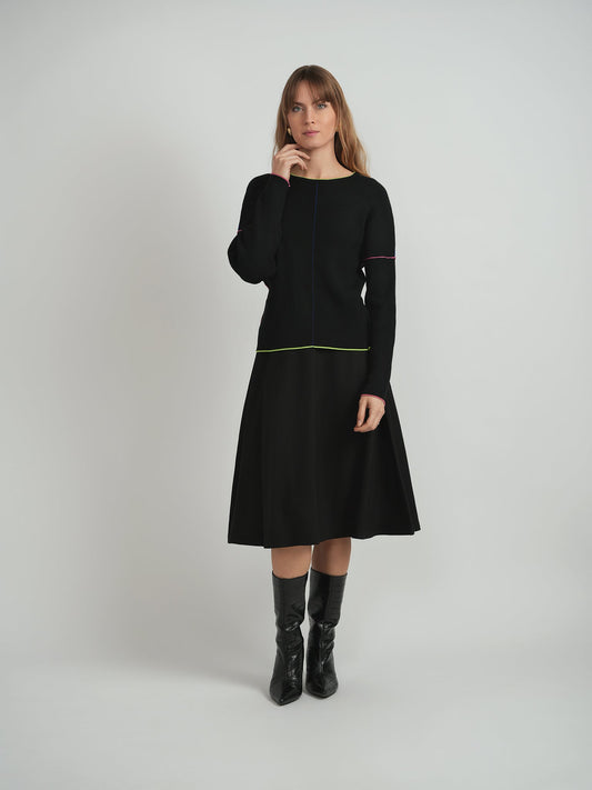 Contrast Stitch Sweater