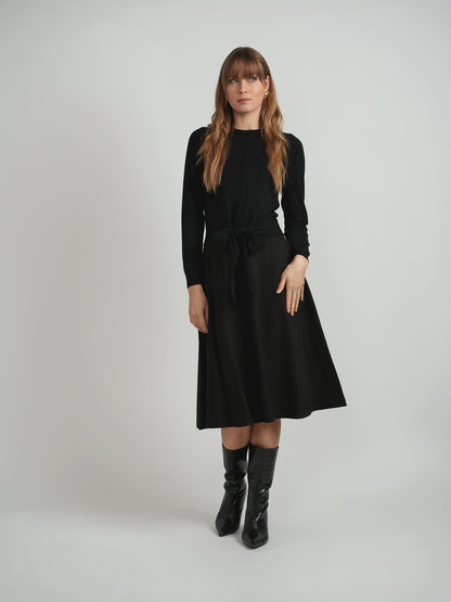 Crew Neck Tie Sweater