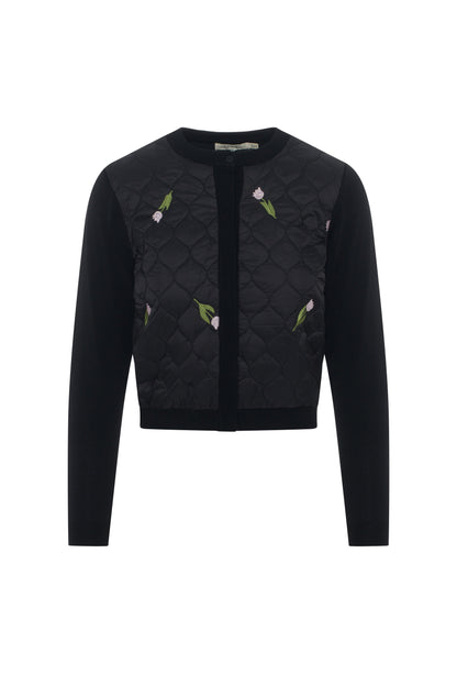 Knit Sweater Cardigan Black