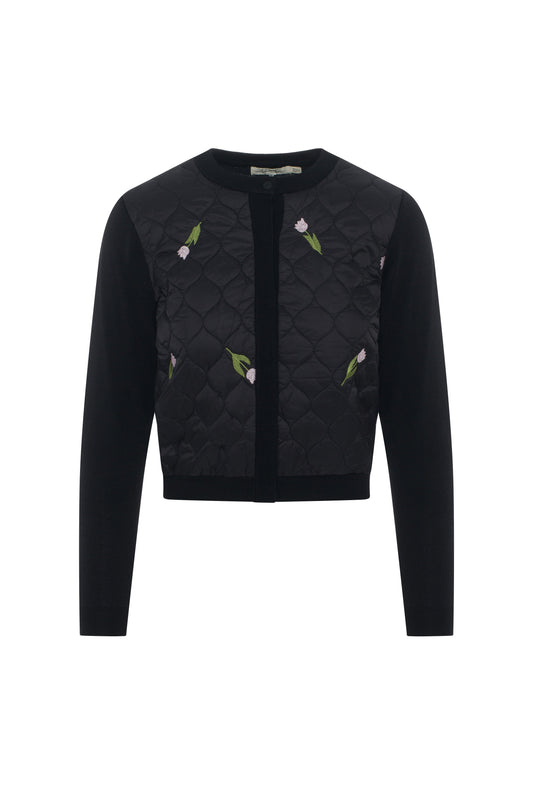 Knit Sweater Cardigan Black