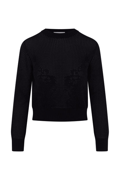 Crochet Design Cropped Sweater