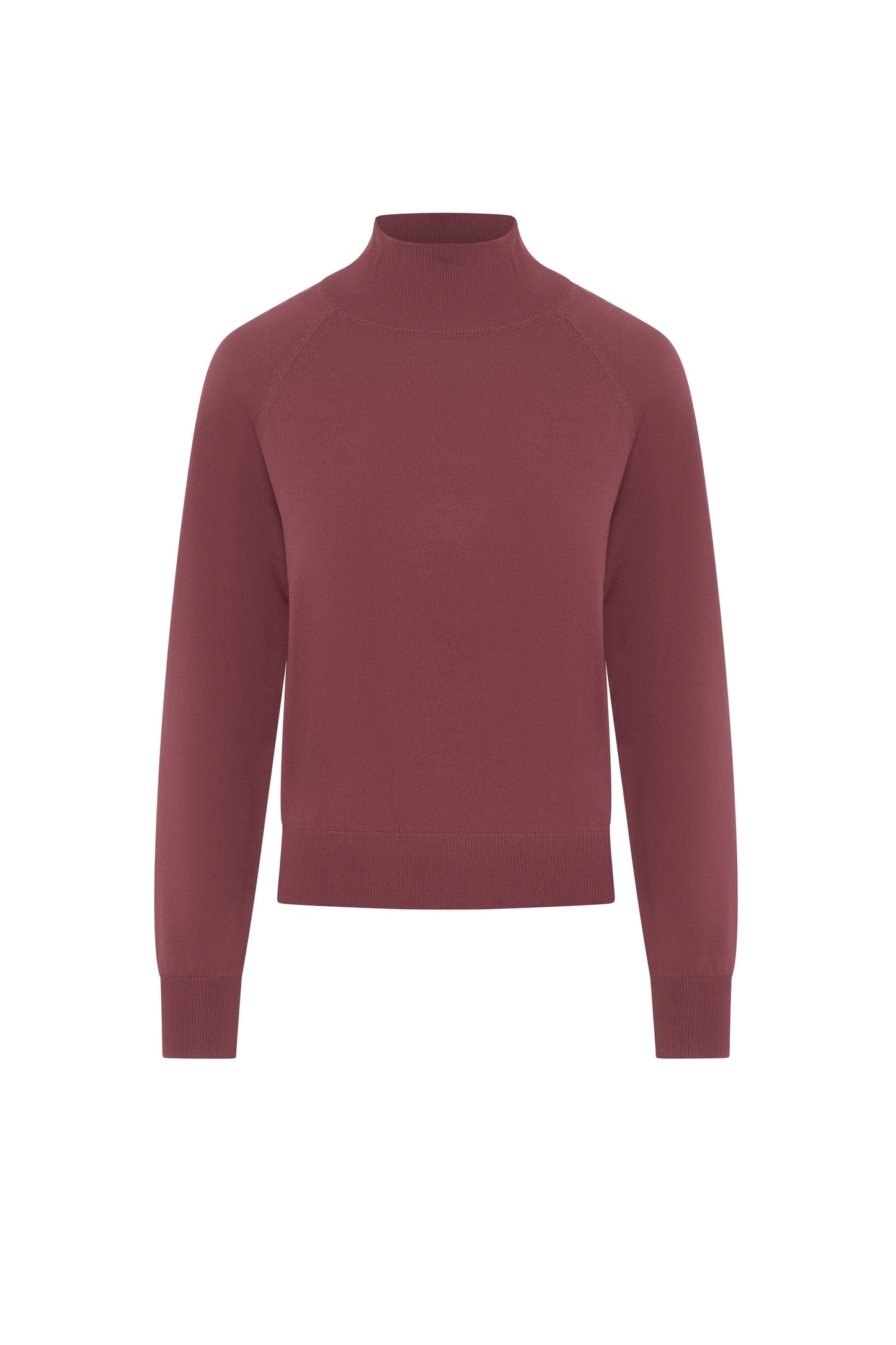 Raglan Sleeves Mock Neck Sweater Champagne
