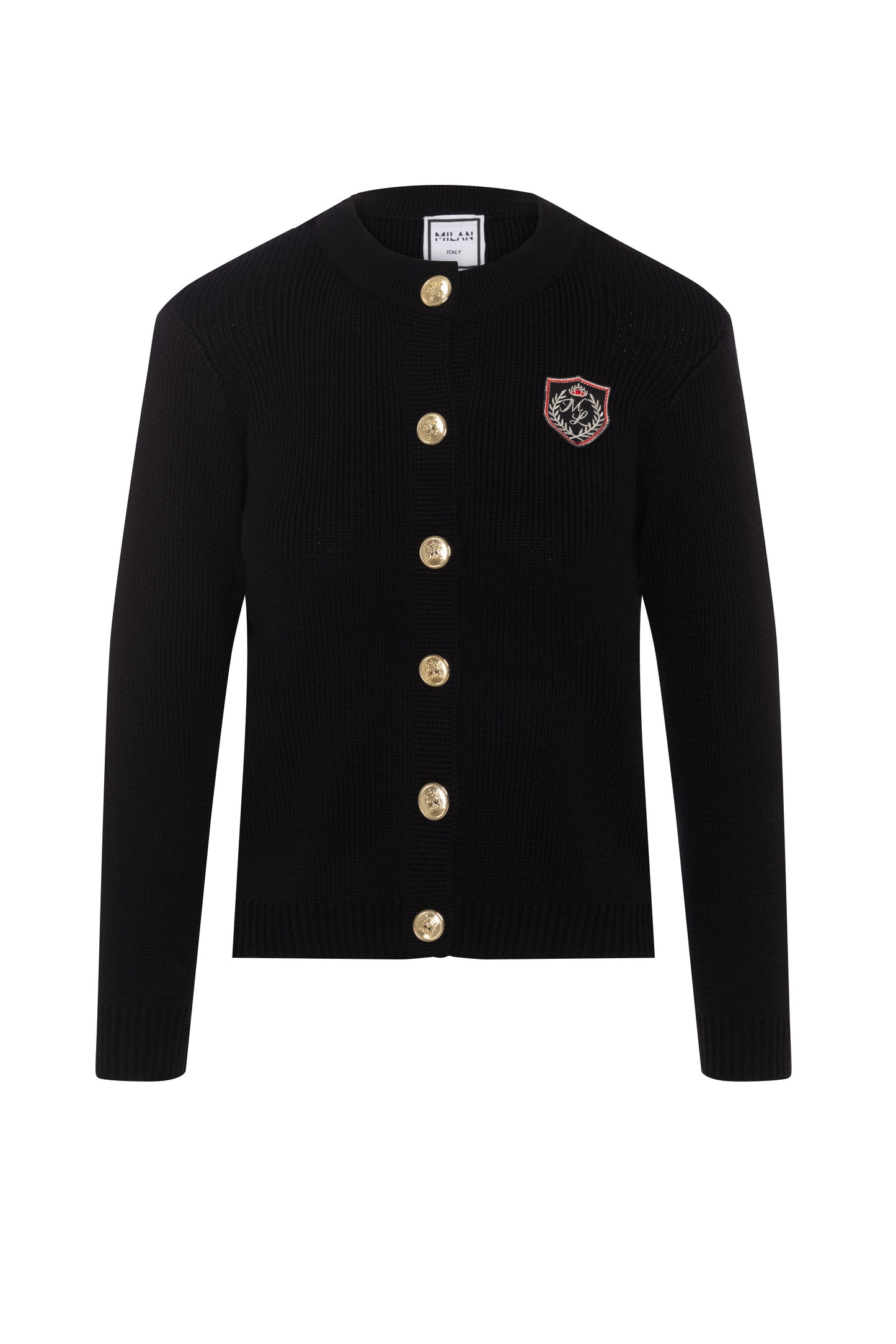 Emblem Knit Cardigan