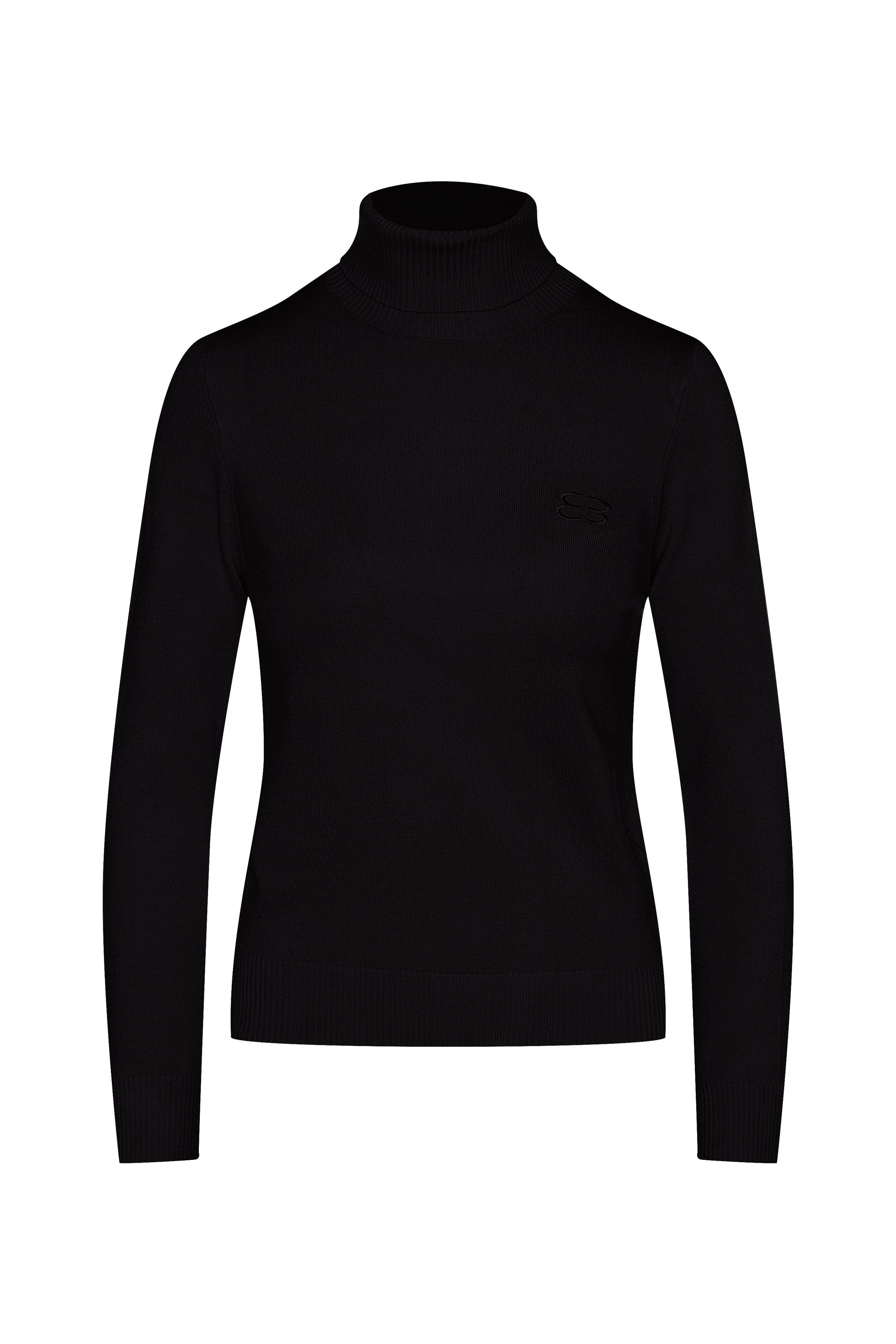 Knit Turtle Neck Black