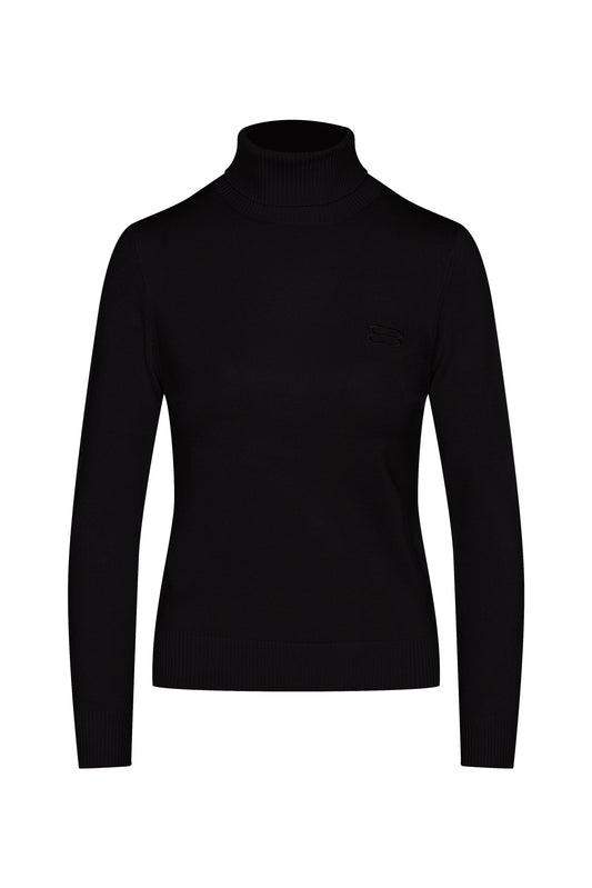Knit Turtle Neck Black