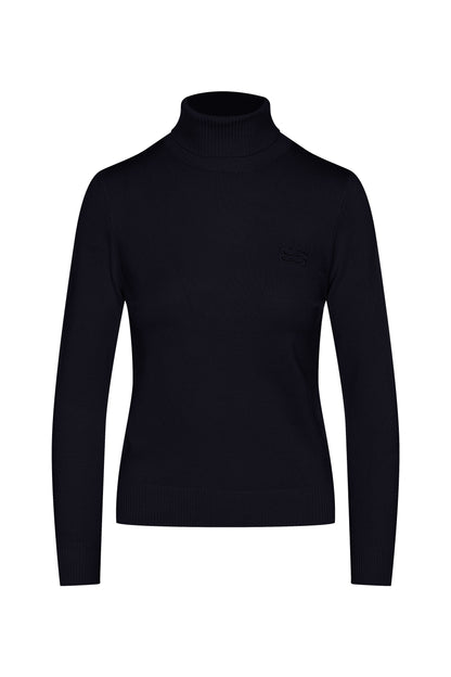 Knit Turtle Neck Dark Navy
