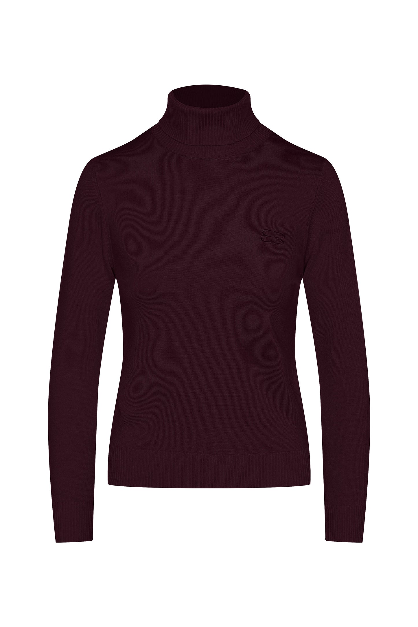 Knit Turtle Neck Dark Wine