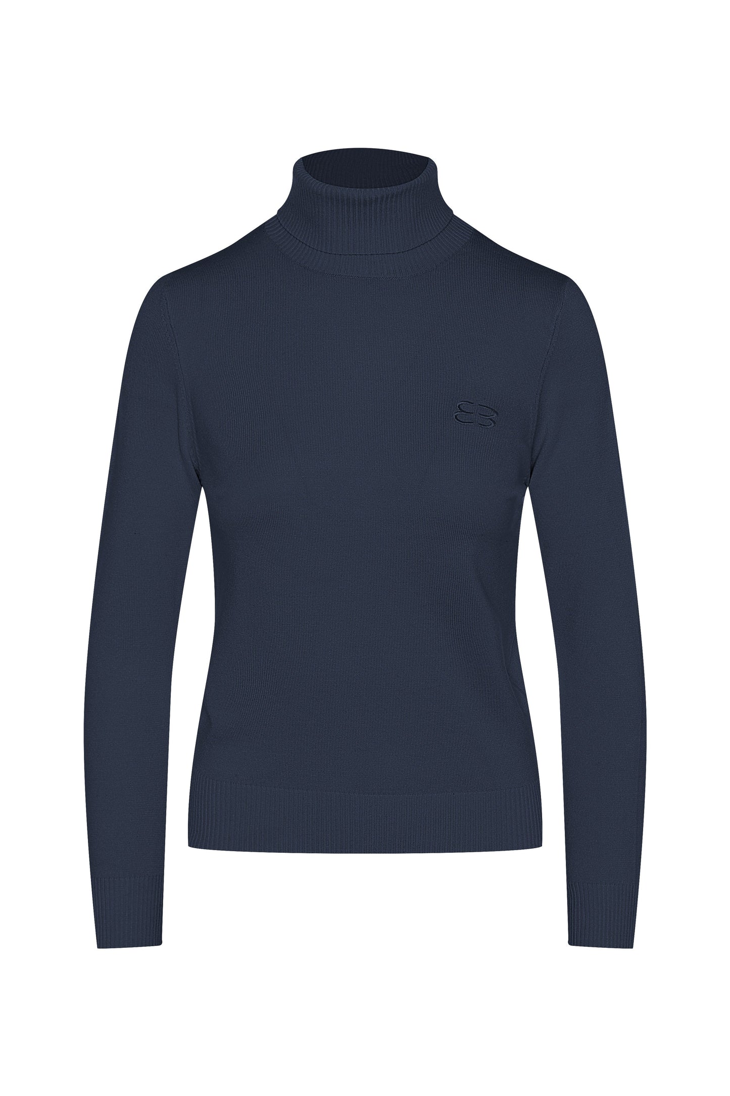 Knit Turtle Neck Steel Blue