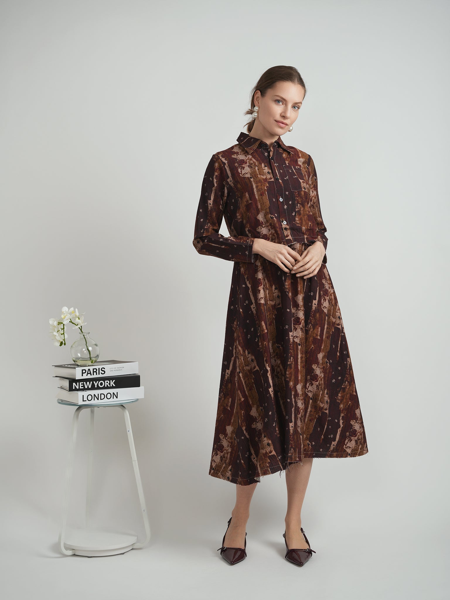 Linen Printed Jumper Set