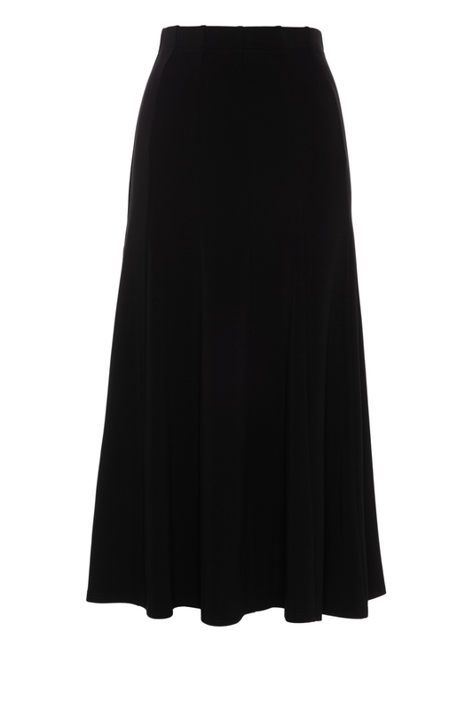 Ribbed Paneled Midi Skirt