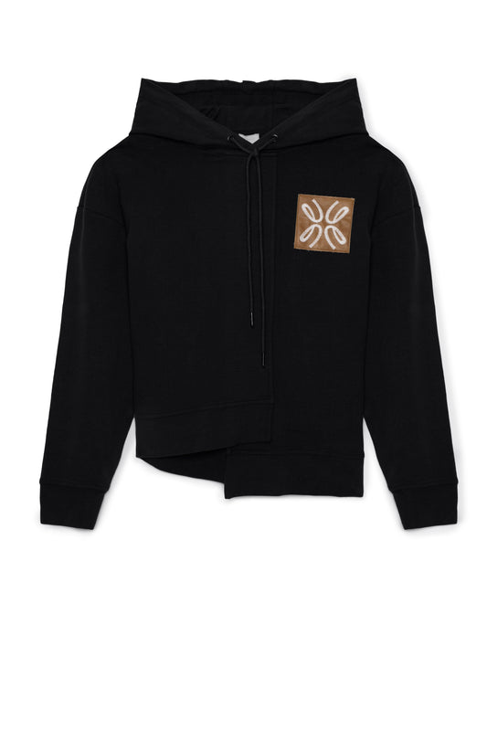 Asymmetrical French Fleece Hoodie