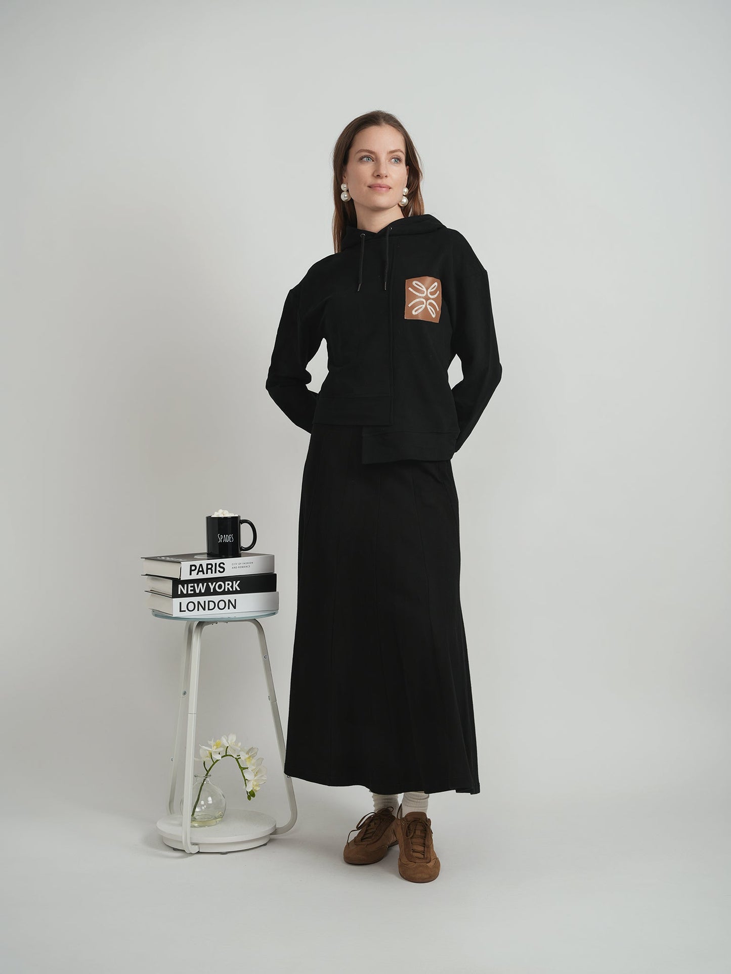 Asymmetrical French Fleece Hoodie